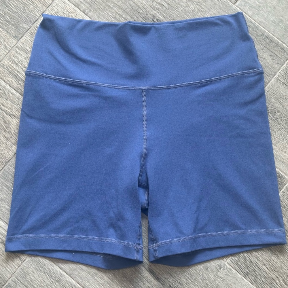 Fleo Women's Blue Bike Shorts Yoga Workout Size Large